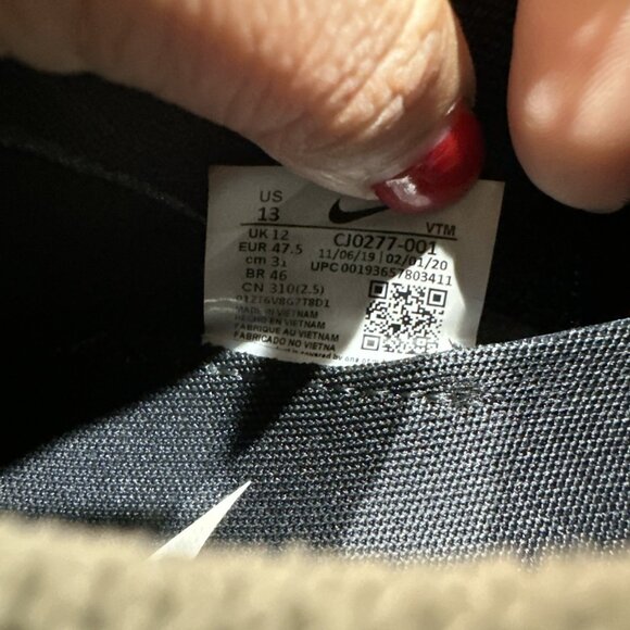 Nike React Phantom Run Slip On Shoes CJ0277-001 Men’s Size 13 Sneakers Beige - Picture 9 of 10